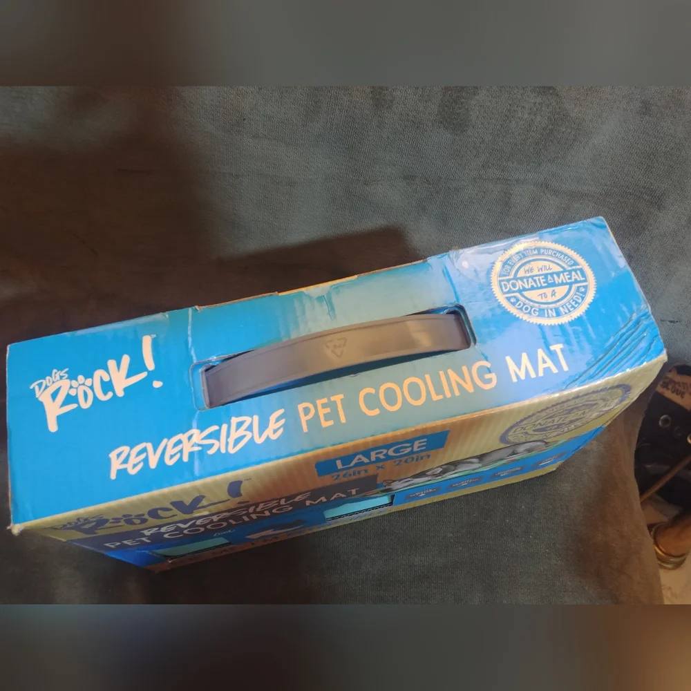 Reversible Pet Cooling Mat - L Green